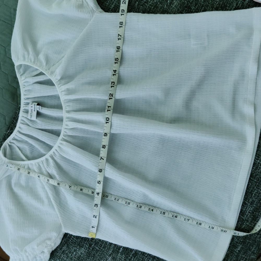 Madewell white gauze top - Picture 8 of 9